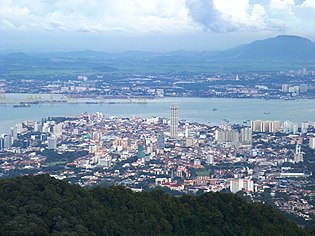 Quang cảnh George Town, Tòa thị chính Penang & cầu Penang, Khâu công ty, phố bãi biển & buýt nhanh Rapid