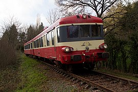 X4691 de l'ACF entre Pont Erambourg et Berjou.