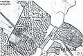 Map of the first Hunting Lodge Glienicke, North to the right (Samuel de Suchodolec, 1683)