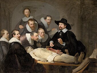 Rembrandt, La Leçon d'anatomie du docteur Tulp (1632).