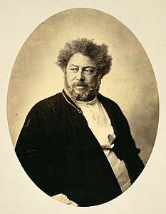 Alexandre Dumas en costume russe par Gustave Le Gray, vers 1859.