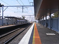 Diggers Rest station on the Sunbury line.