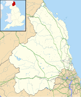 Bamburgh ubicada en Northumberland