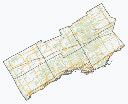 Stormont, Dundas and Glengarry Counties, North Dundas in the South West