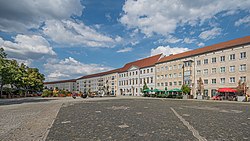 Market square with fountain