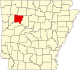 State map highlighting Johnson County