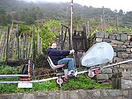 Monorack a la zona vinícola de Cinque Terre.