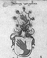 Escudo de Galicia no armorial Miltenberg, c. 1486-1500.