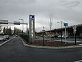 Signalisation d'entrée d'un P+R à Strasbourg.