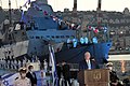 Reuven Rivlin during the handing over ceremony of INS Magen on 2 December 2020.