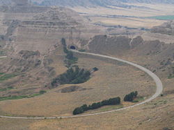 Tunnel through the Scotts Bluff