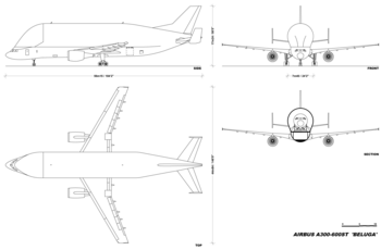 Layout of A300-600ST Beluga