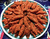 Mercimek köftesi, Turkish plant-based kofta made with lentils and bulgur.