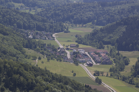 Stallikon und Aegerten vom Uetliberg aus gesehen.