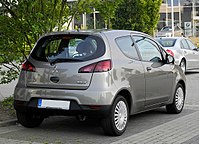 Facelift Mitsubishi Colt 3-door rear.