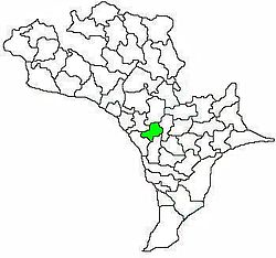 Location of Vuyyuru mandal in Krishna district