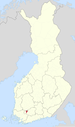 Location of Forssa in Finland