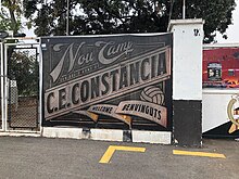 Entrance gate at the Nou Camp d'Inca