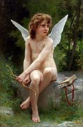 Cupido buscando, por Bouguereau (1890).