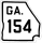 State Route 154 marker