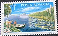 Lotcas figurant sur un timbre consacré au Delta du Danube.