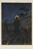 Très Riches Heures du Duc de Berry, Christ in Gethsemane, c. 1411–1416