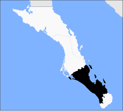 Location o municipality in Baja California Sur