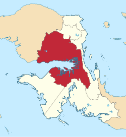 Location in West Papua