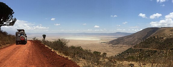 Ngorongoro-kratern från ovan