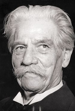 Albert Schweitzer en 1955