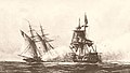 Image 28USS Enterprise of the Mediterranean Squadron capturing Tripolitan Corsair during the First Barbary War, 1801 (from History of Libya)