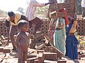 Katkari child at brick kiln.