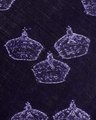 Koronanski plašč in vijolični žamet z vezenimi oznakami kron, ki so jih odstranili 1774.