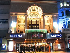 The Empire at Leicester Square in London also includes a casino.