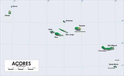 Map of Azores