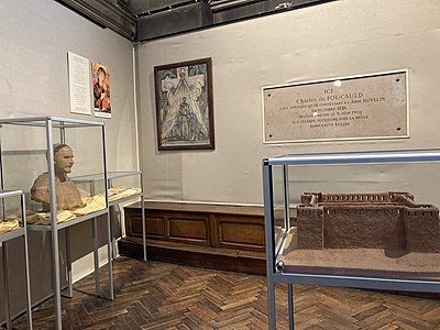 The austere Foucauld Chapel, dedicated to Saint Charles de Foucauld, who was canonized in 2005.