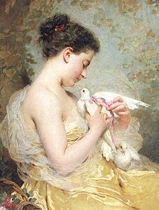 Jeune fille à la colombe, collection privée[18].
