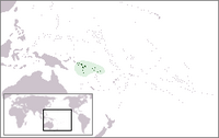 Locatie van Solomon Islands