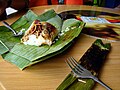 Image 51A Malaysian nasi lemak traditionally wrapped in banana leaves (from Malaysian cuisine)