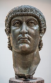 Head of the bronze colossus of Constantine