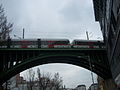 Die Brücke über die Heiligenstädter Straße ist noch in Betrieb und wird von der U6 befahren