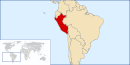 Peta Peru dalam Amerika.