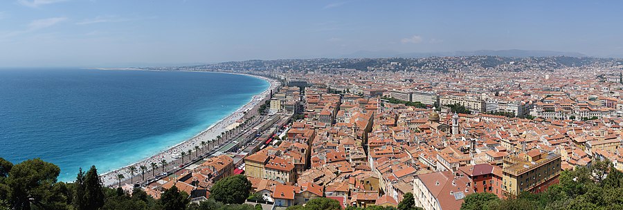 Panorama de Niza desde o Outeiro du Château