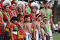 Amis/Pangcah tribe members (from the Fata'an group) performing a group dance at the 2016 Amis Music Festival in Dulan, Taiwan