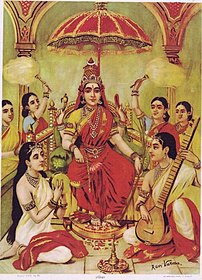 Goddess Ambika and her devotees