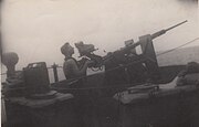 Manning the 20mm on LST-487