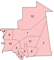 Mauritania regions numbered.png