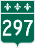 Route 297 marker