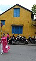 Woman wearing Ao Dai in Hội An