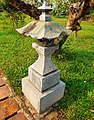 A stone lantern at Thiên Mụ Temple, Vietnam